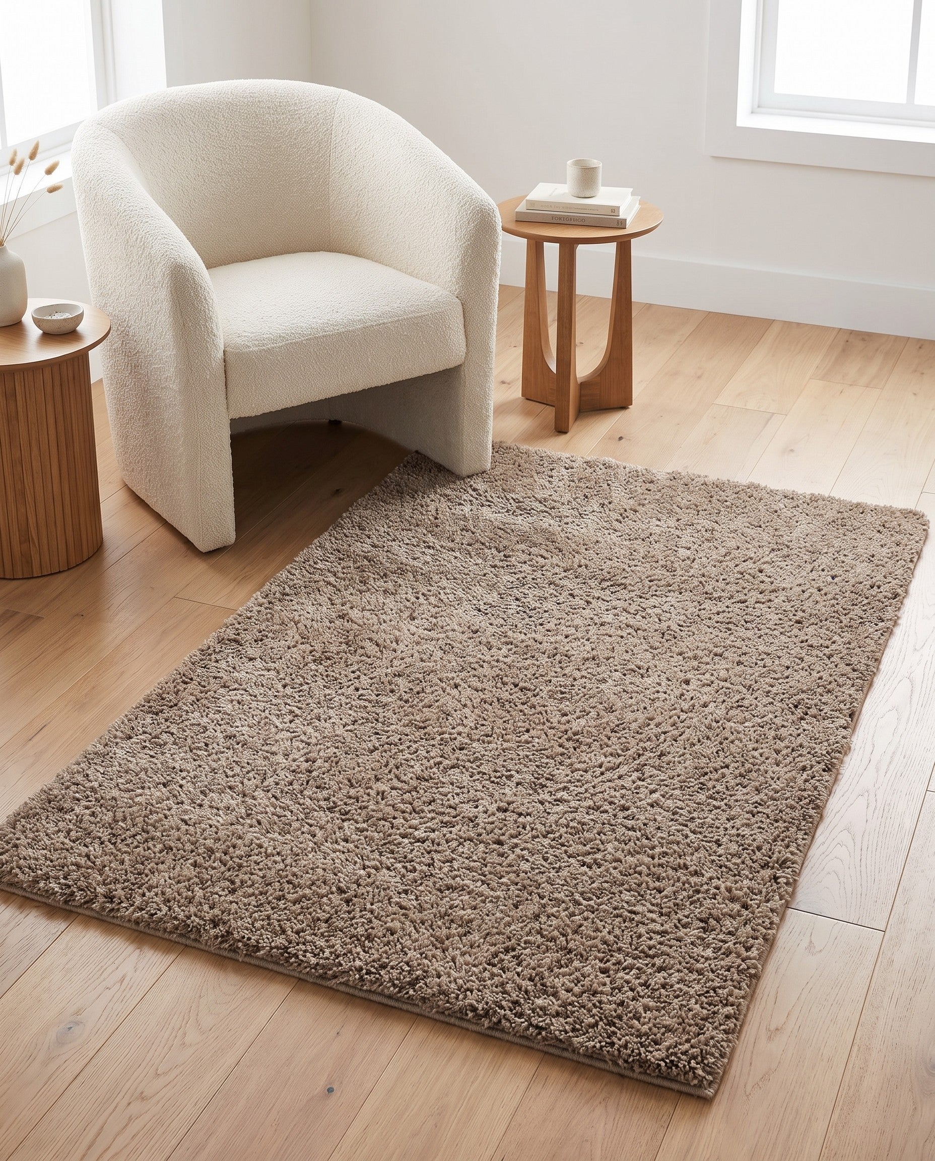 4' x 6' Solid Shag Rug