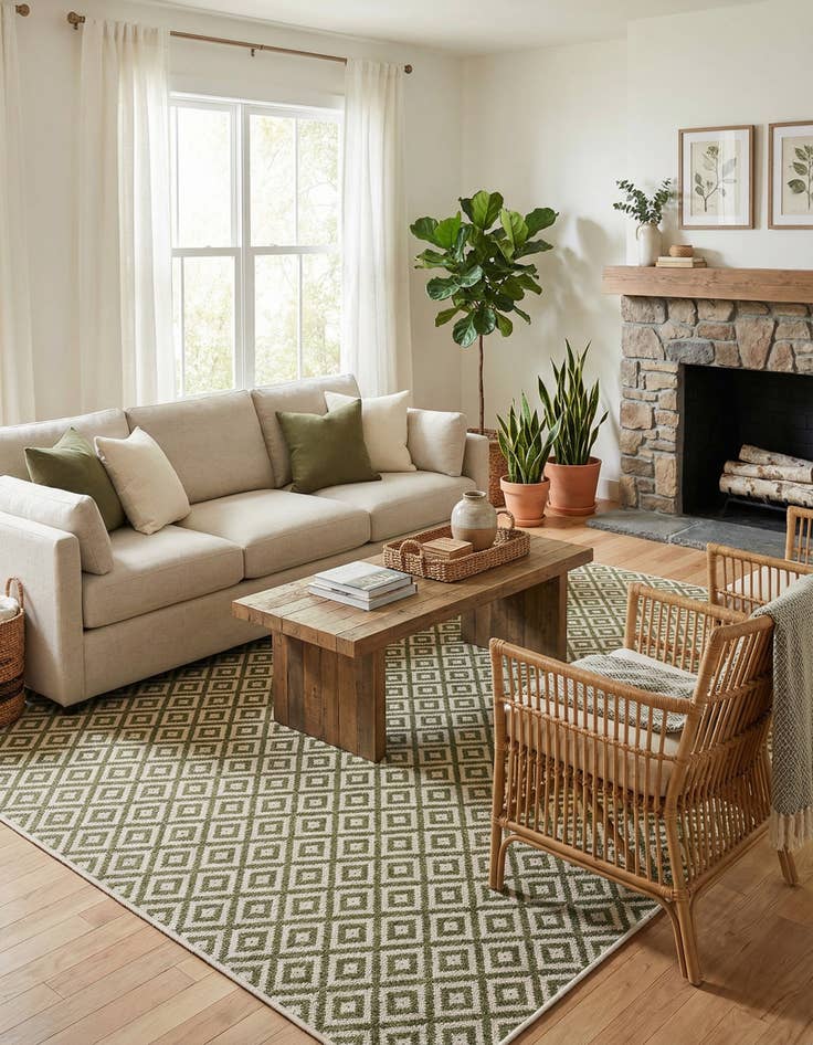 Detail image of 7' 10 x 10' Easy-Clean Jill Zarin Costa Rica Indoor / Outdoor Rug