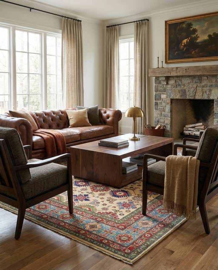 6' 6 x 9' 8 Hand Knotted Kazak Rug