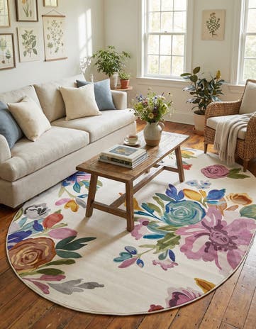 7' 10 x 10' Blossom Oval Rug