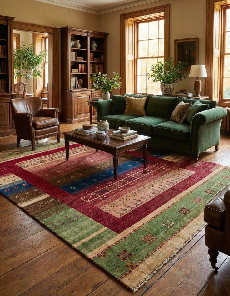 Detail image of  8' 1 x 11' 1  Hand Knotted Ariana Ziegler Rug