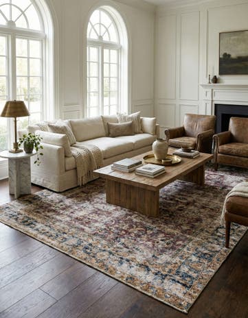 8' x 10' 8 Hand Knotted Ultra Vintage Persian Wool Rug