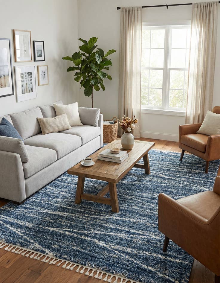 Detail image of  10' x 14' Serenity Shag Rug