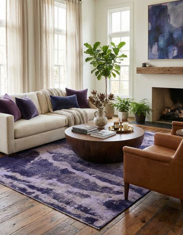 4' 4 x 6' Hand Knotted Ultra Vintage Persian Wool Rug