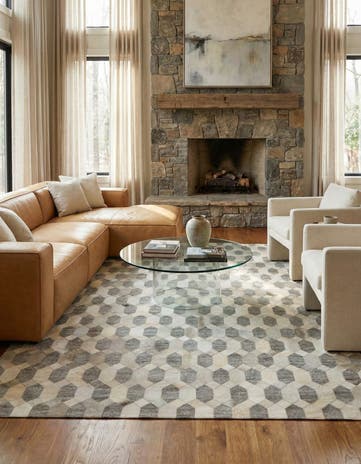 5' 5 x 7' 9 Cowhide Rug