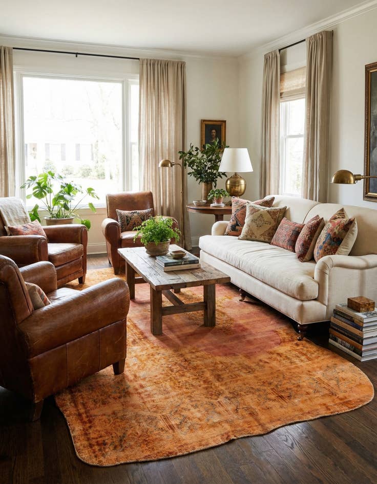 Detail image of 6' 7 x 12' 2  Hand Knotted Ultra Vintage Persian Wool Rug