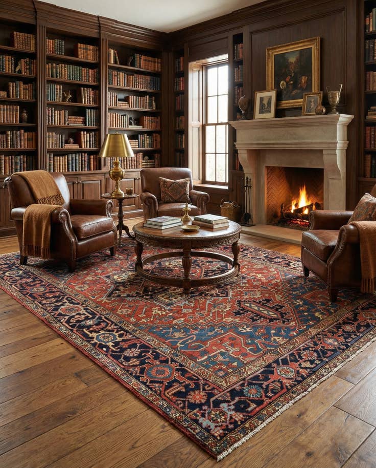 Detail image of 6' 9 x 10' Heriz Rug