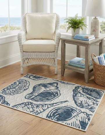 2' x 3' Easy-Clean Coastal Indoor / Outdoor Rug
