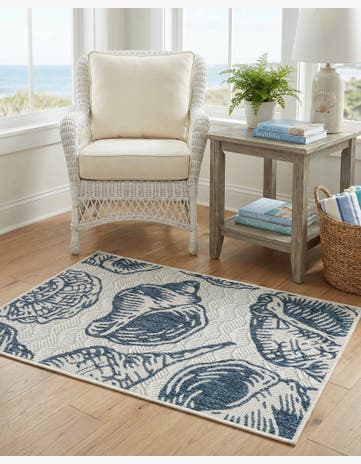 2' x 3' Easy-Clean Coastal Indoor / Outdoor Rug