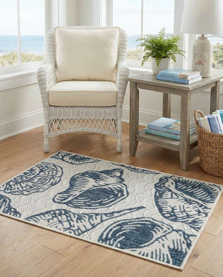 2' x 3' Easy-Clean Coastal Indoor / Outdoor Rug