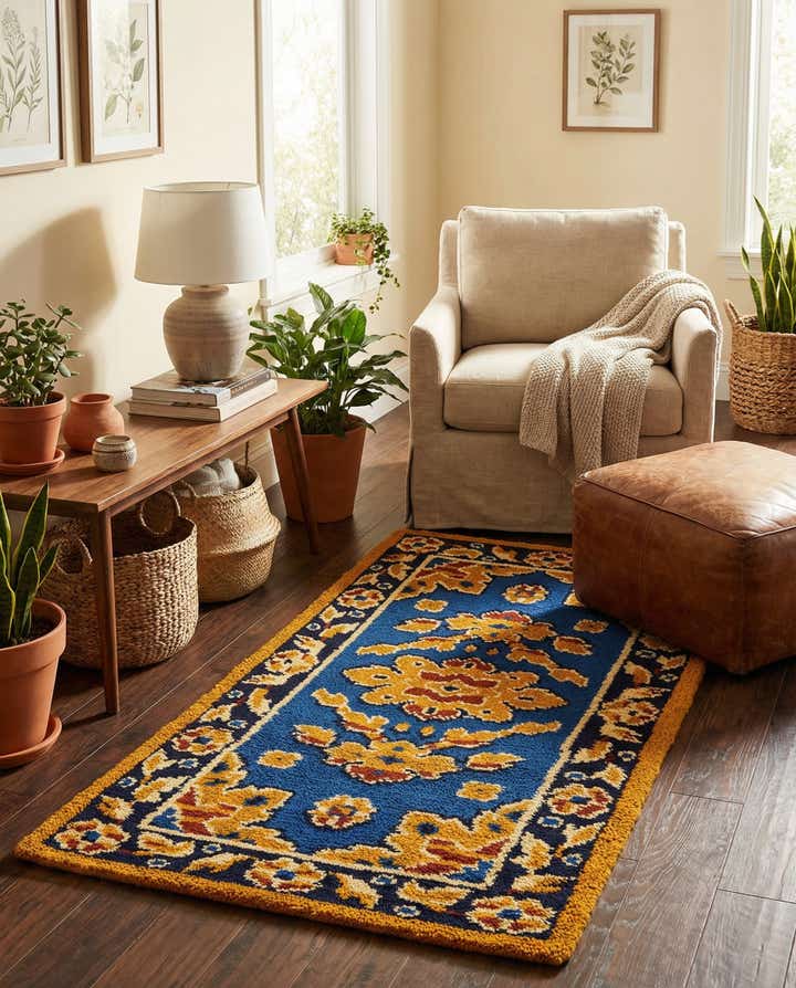 3' x 5' 10 Hand Knotted Moroccan Wool Runner Rug