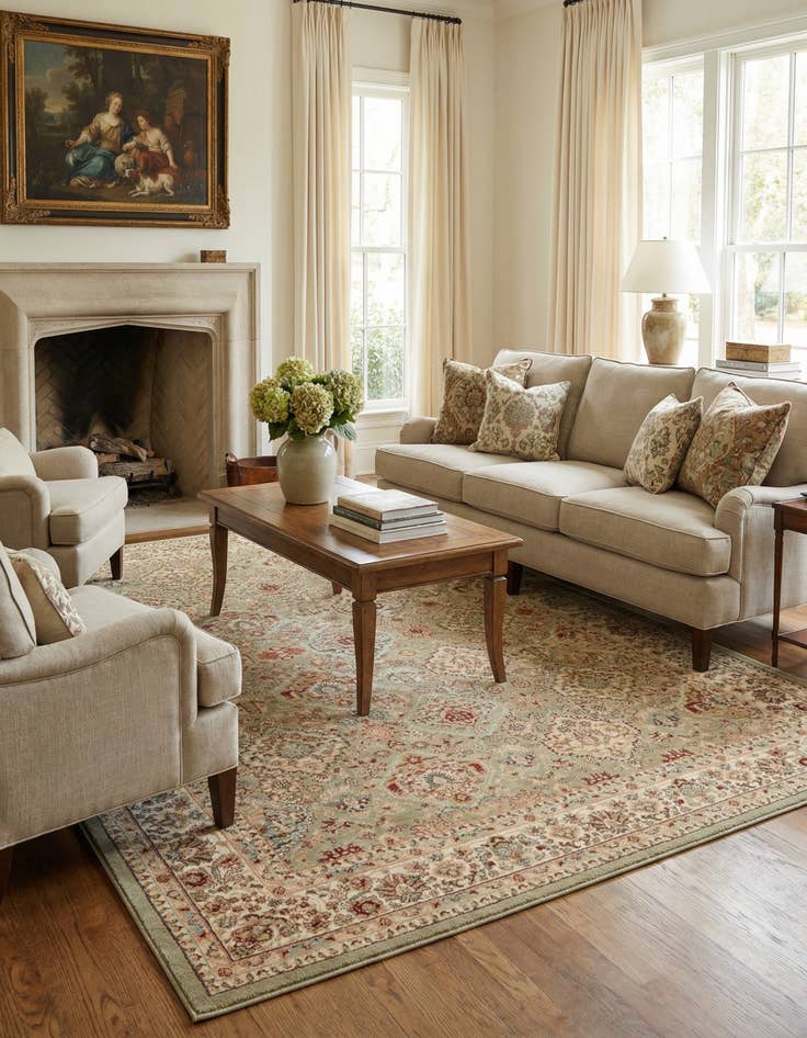 Detail image of 9' x 12' Classic Agra Rug