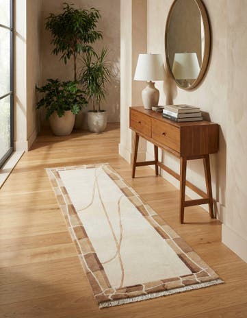 2' 7 x 9' 7 Hand Knotted Darya Wool Runner Rug