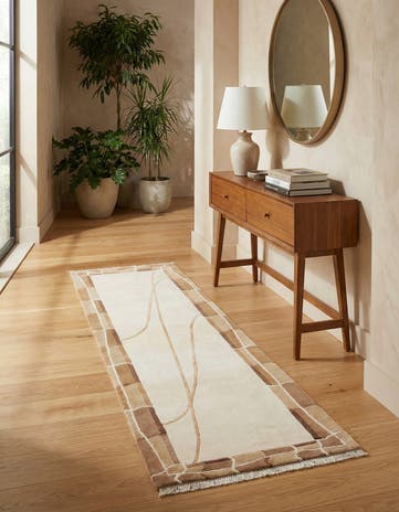 2' 7 x 9' 7 Hand Knotted Darya Wool Runner Rug