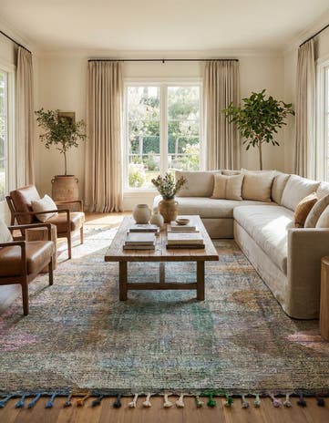 9' 2 x 11' 10 Hand Knotted Moroccan Wool Rug