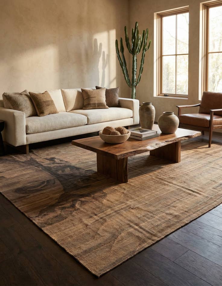 Detail image of 7' 3 x 9' 7  Hand Woven Kilim Modern Wool Rug