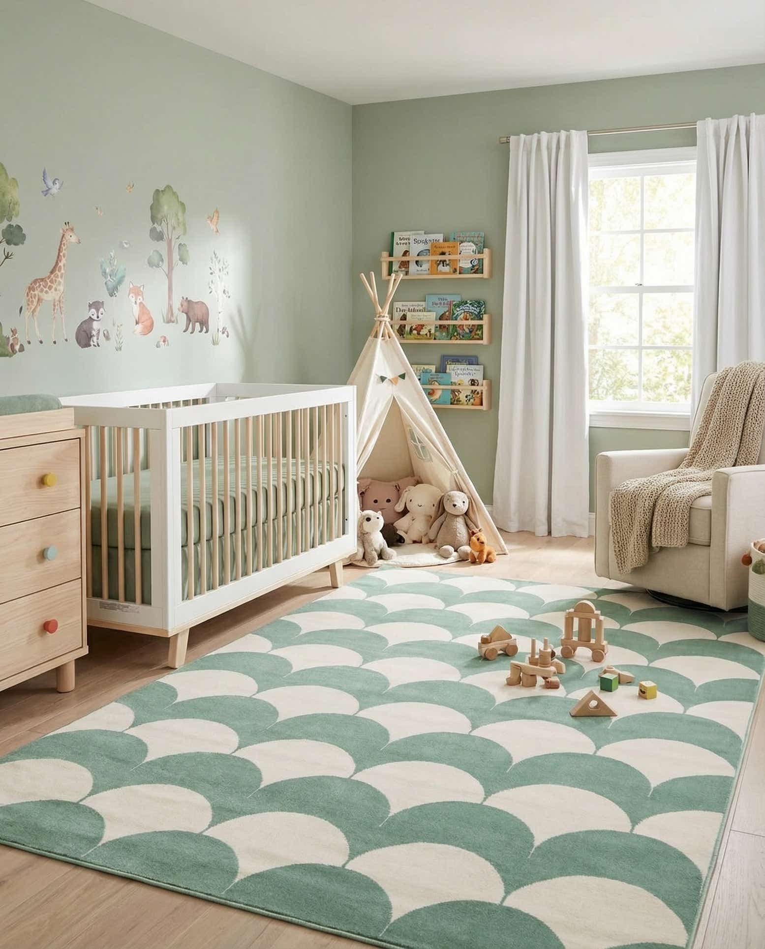 6' x 9' Whimsy Kids Rug