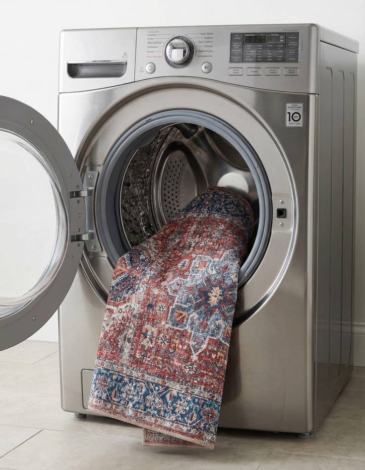 Detail image of 2' 7 x 10'  Washable Yara Runner Rug