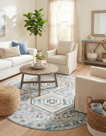 5' 3 x 5' 3 Charlotte Round Rug