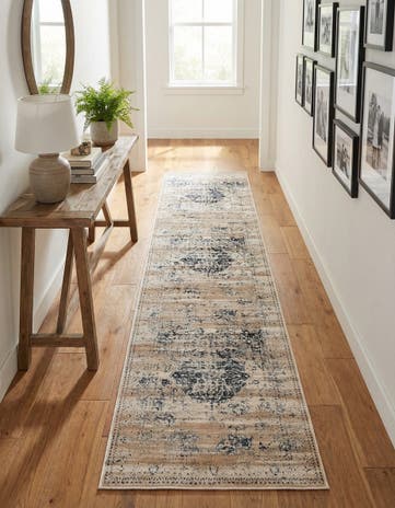 Dark Blue Eliza Runner Rug