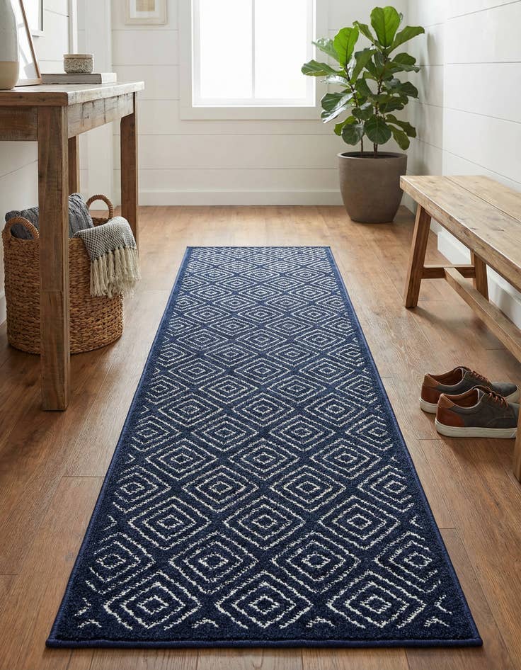 Detail image of 2' x 6'  Washable Sabrina Soto Indoor / Outdoor Runner Rug