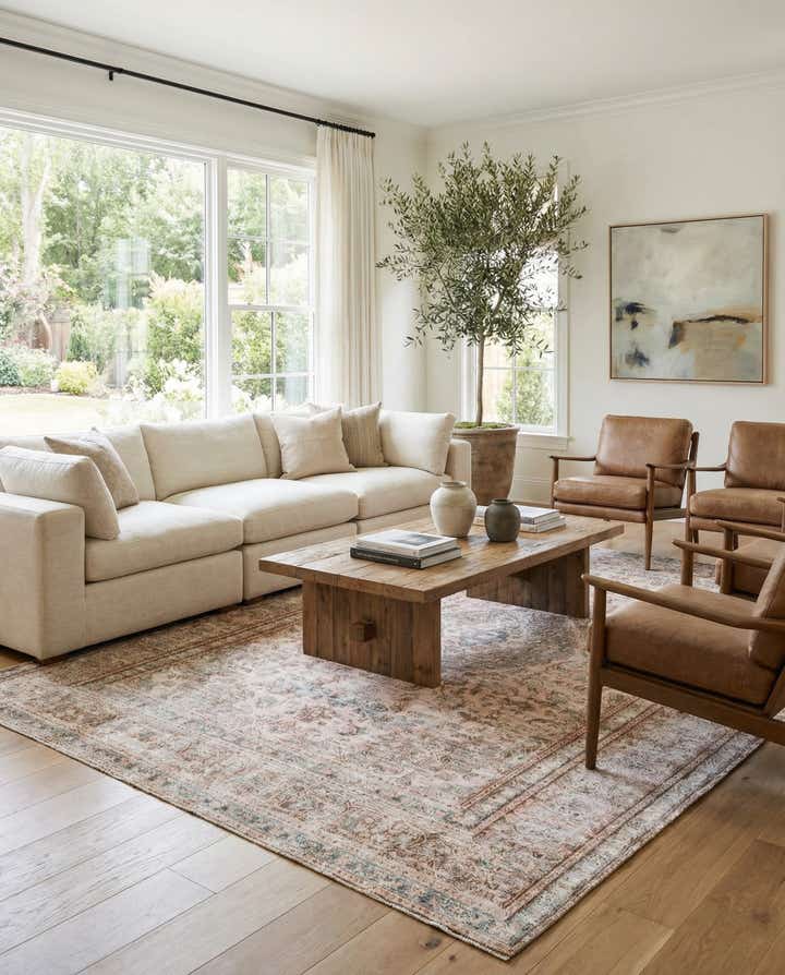 6' 3 x 8' 9 Hand Knotted Ultra Vintage Persian Wool Rug