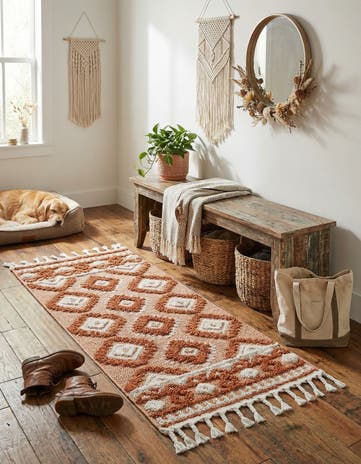2' x 4' Boho Runner Rug