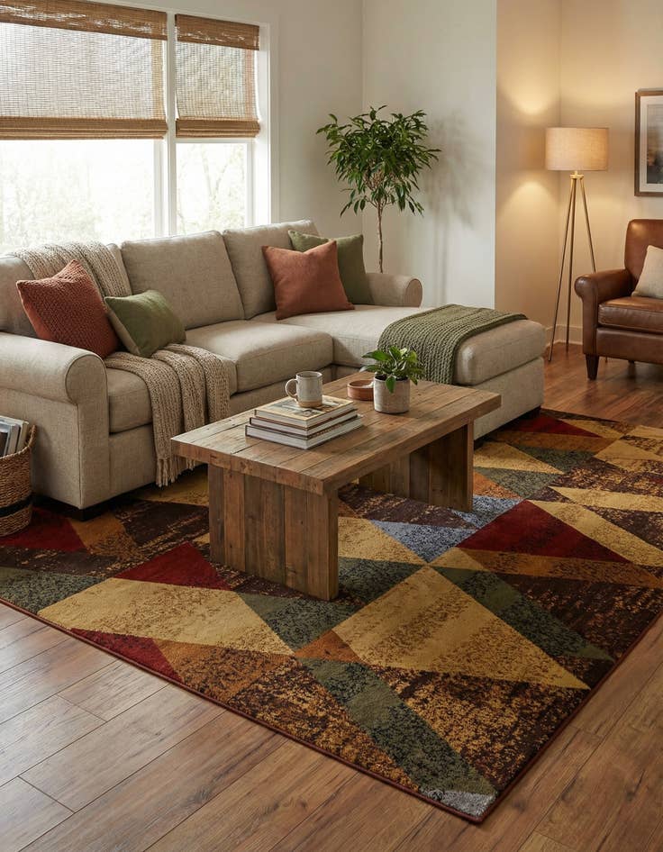 Detail image of 7' 10 x 7' 10 Cafe Square Rug