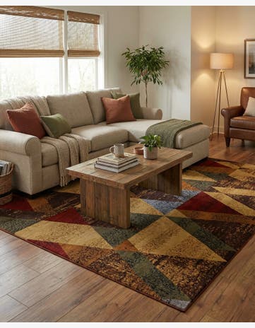 Cafe Square Rug