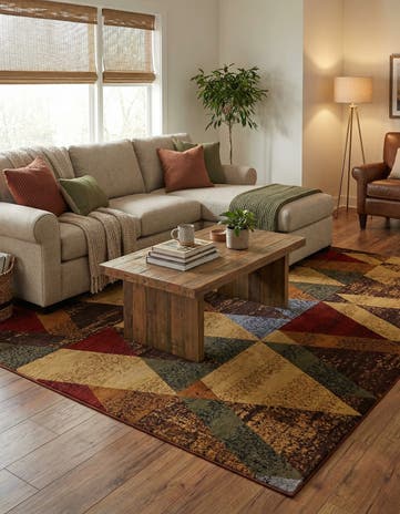 Cafe Square Rug