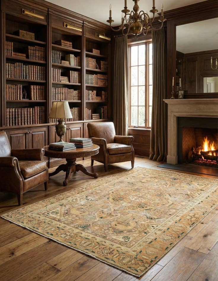 Detail image of 5' 8 x 8' 11 Arak Wool Rug