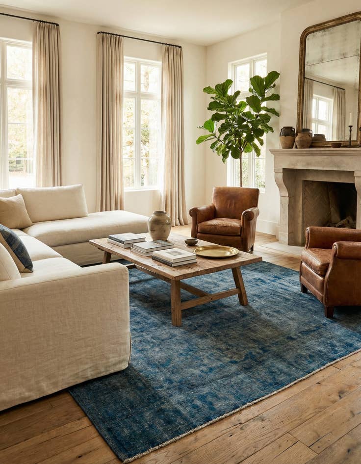 Detail image of  9' 5 x 12' 8  Hand Knotted Ultra Vintage Persian Wool Rug