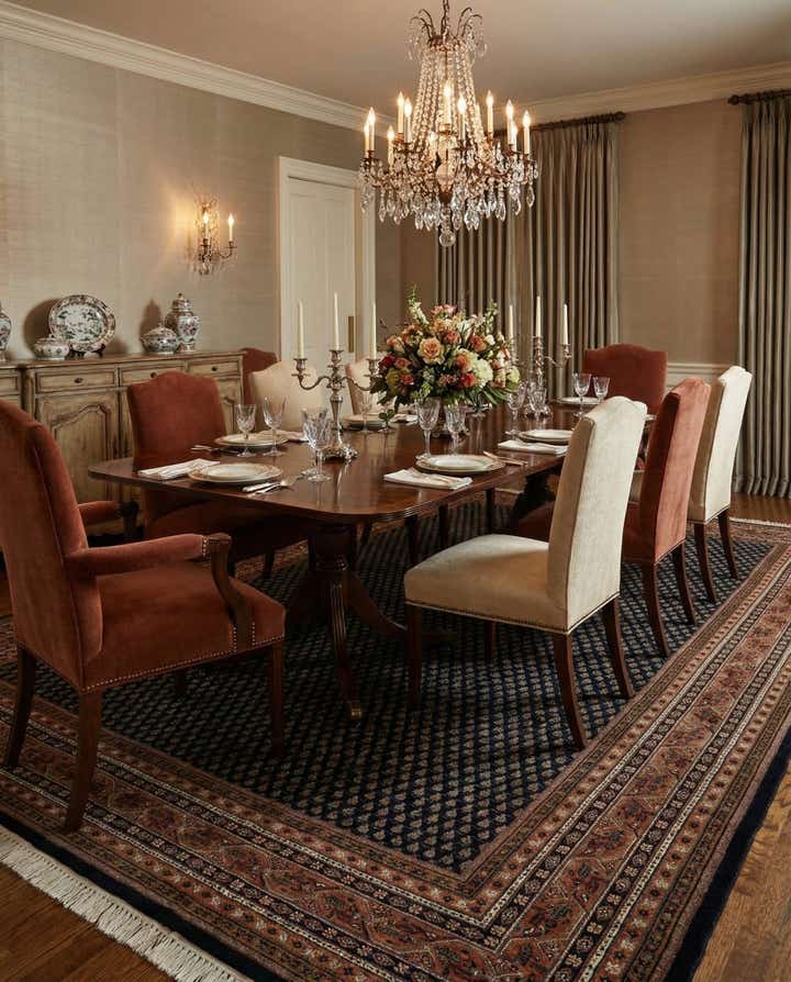 8' 3 x 11' 3 Hand Knotted Mir Wool Rug