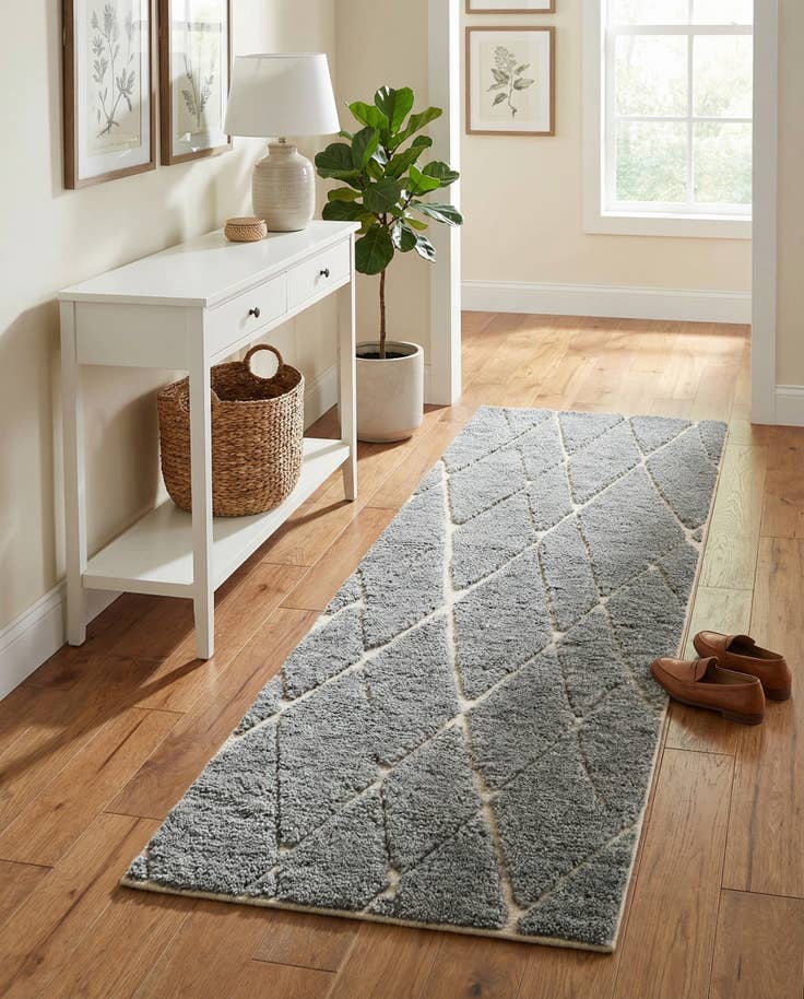 Detail image of 2' x 6' 1 Atlas Moroccan Wool Runner Rug