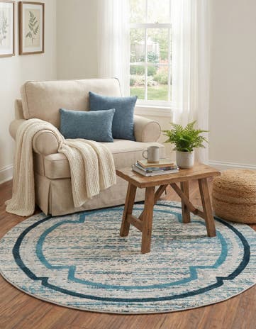 4' x 4' Oasis Round Rug