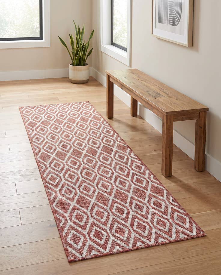 Detail image of 2' x 6' Easy-Clean Jill Zarin Turks and Caicos Indoor / Outdoor Runner Rug