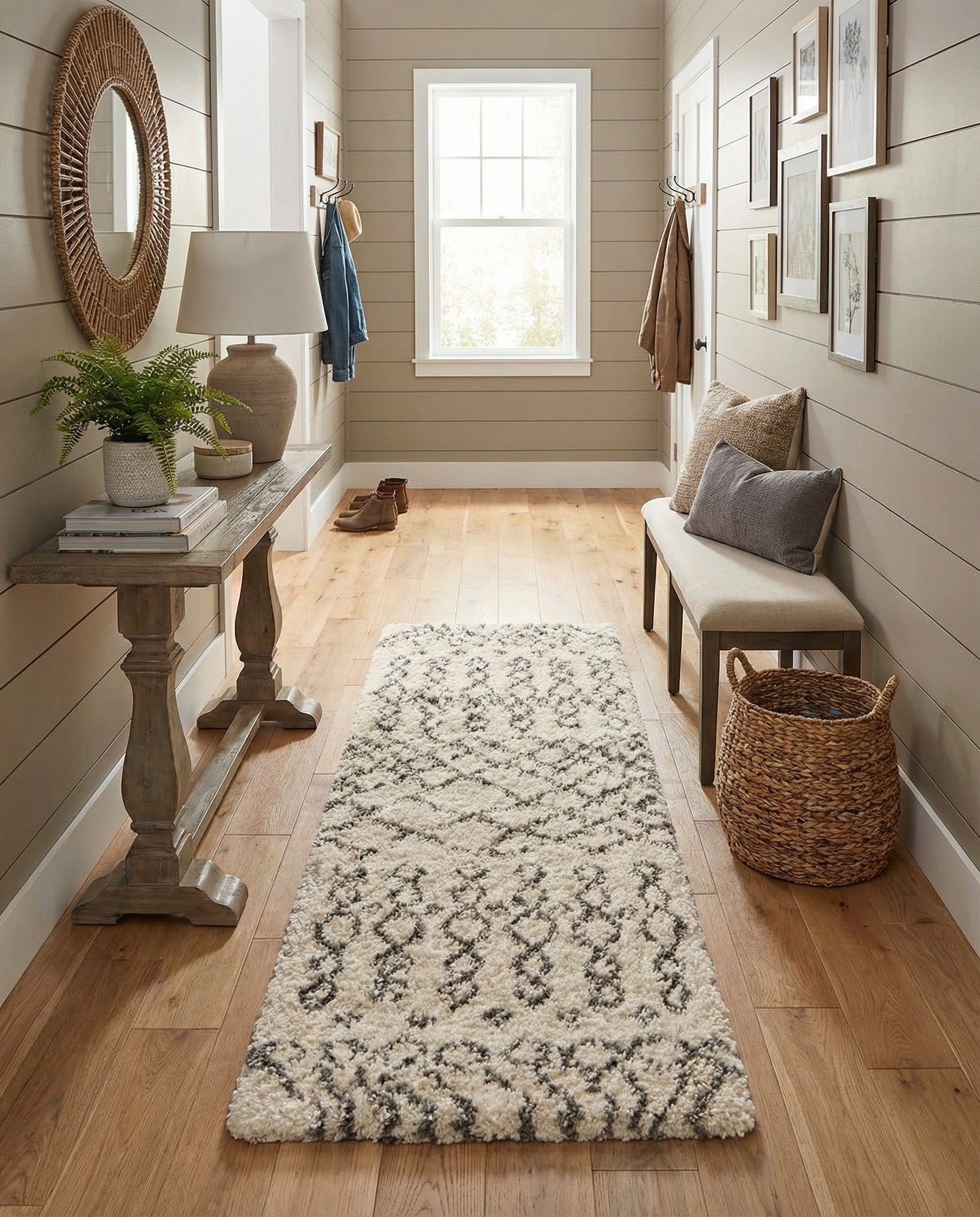  3' 3 x 16' 5 Moroccan Shag Runner Rug