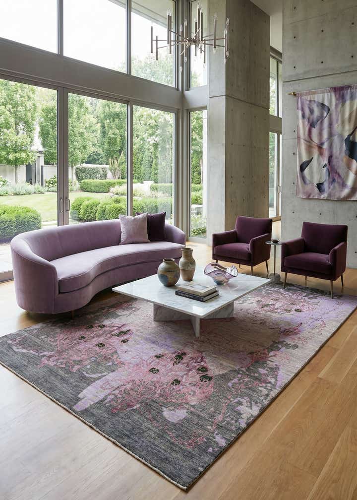 6' 4 x 10' Hand Knotted Anar Rug