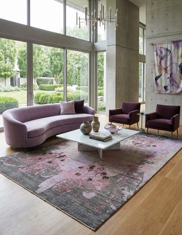 6' 4 x 10' Hand Knotted Anar Rug