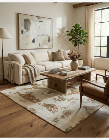 6' 8 x 10' Hand Knotted Ultra Vintage Persian Wool Rug