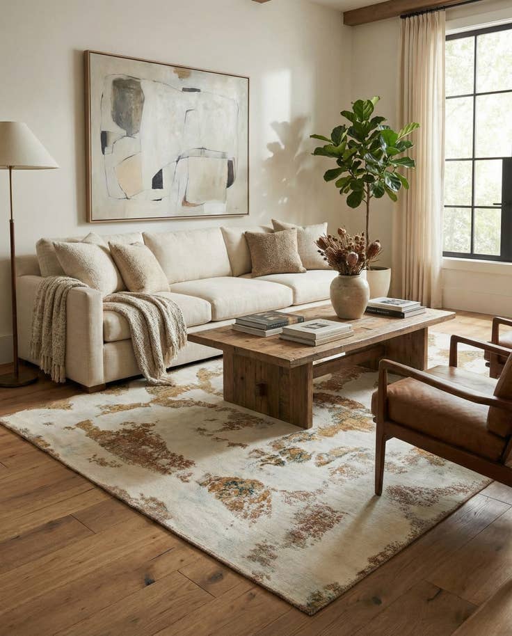 Detail image of 6' 8 x 10' Hand Knotted Ultra Vintage Persian Wool Rug
