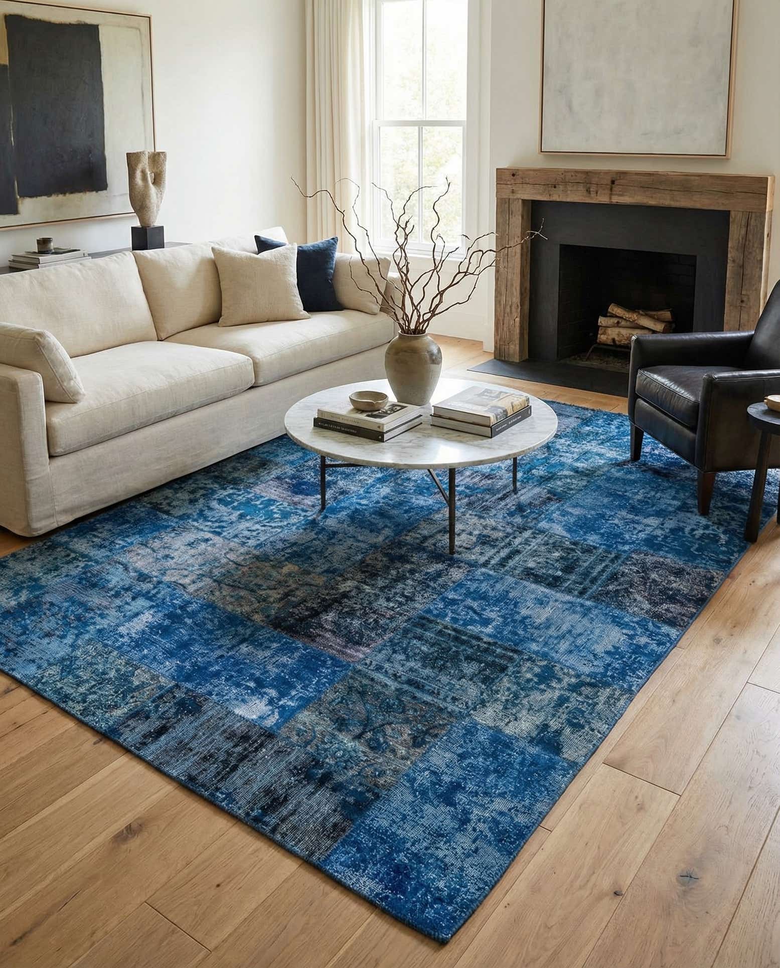 6' 8 x 10' 1 Hand Knotted Ultra Vintage Persian Wool Rug