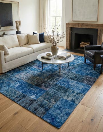 6' 8 x 10' 1 Hand Knotted Ultra Vintage Persian Wool Rug