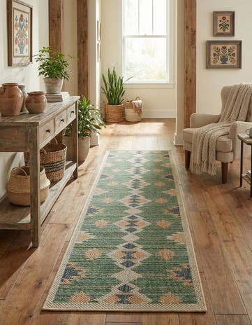 2' x 7' 1 Easy-Clean Baja Indoor / Outdoor Runner Rug