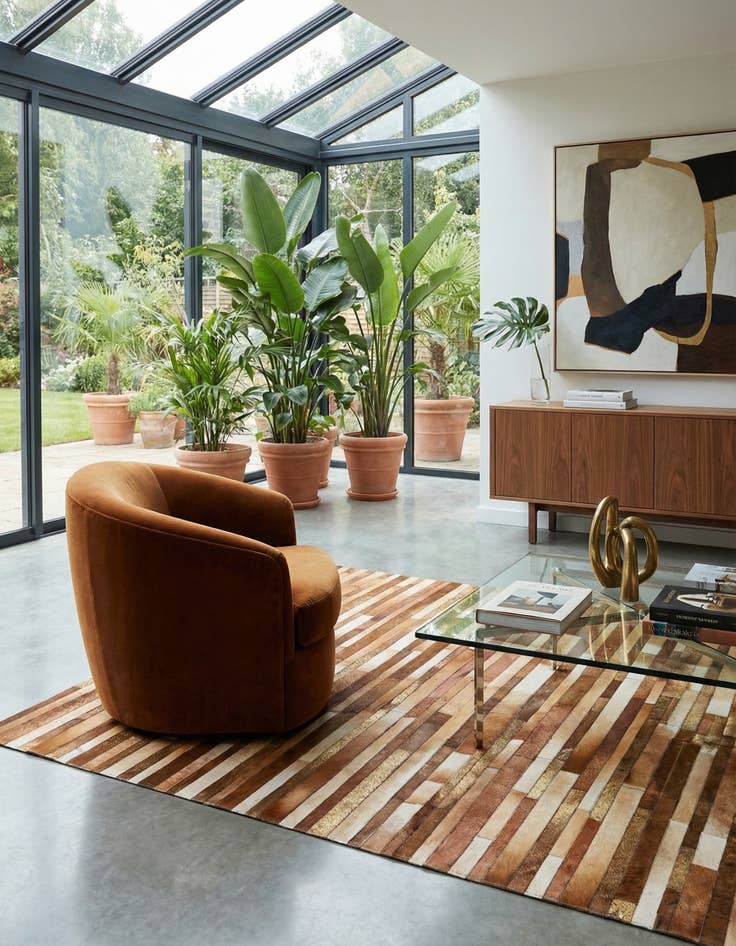 Detail image of  5' 1 x 8' Cowhide Rug