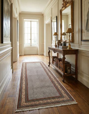 6' x 11' 4 Hand Knotted Mir Wool Runner Rug