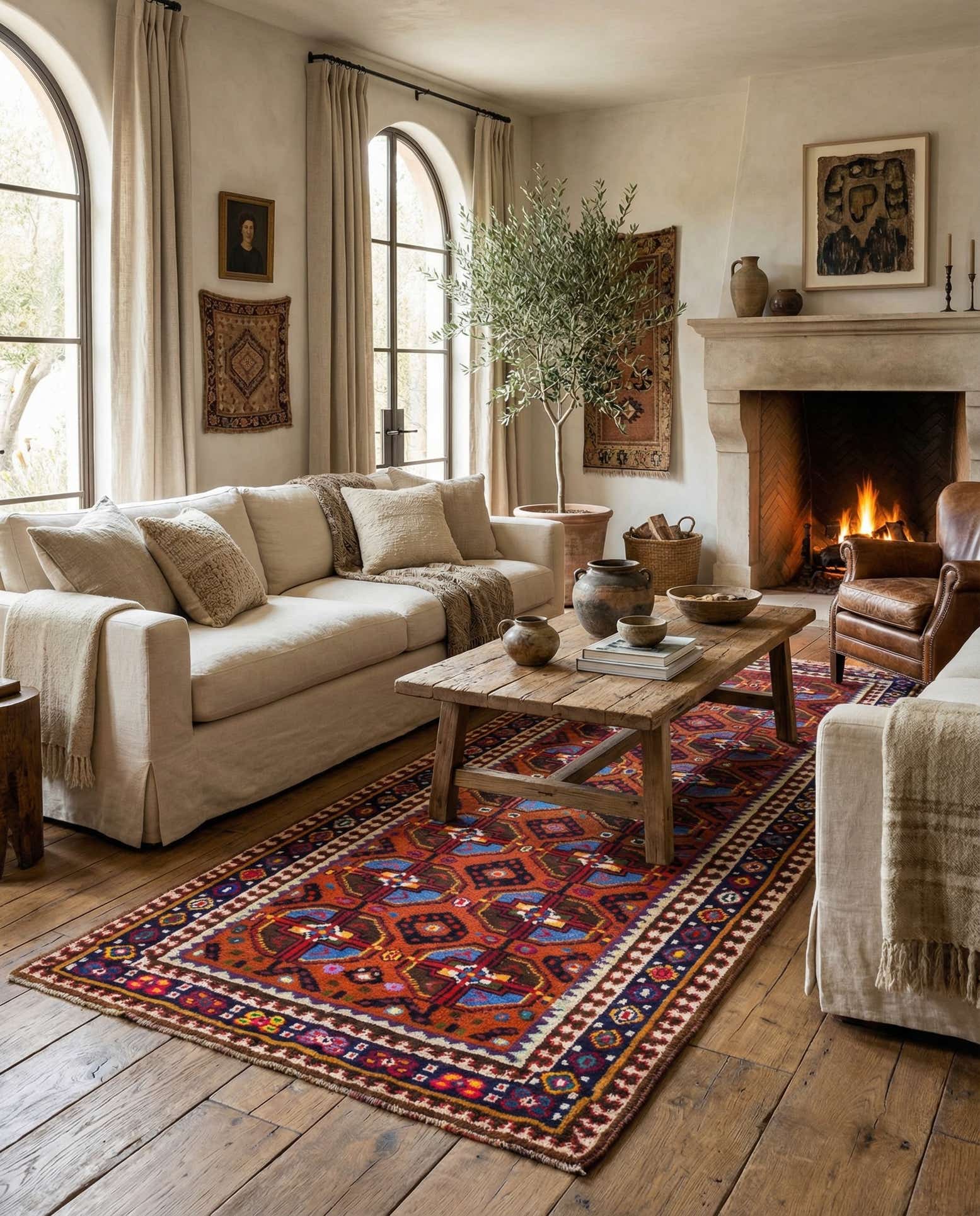 5' 4 x 11' 6 Hand Knotted Moroccan Wool Runner Rug