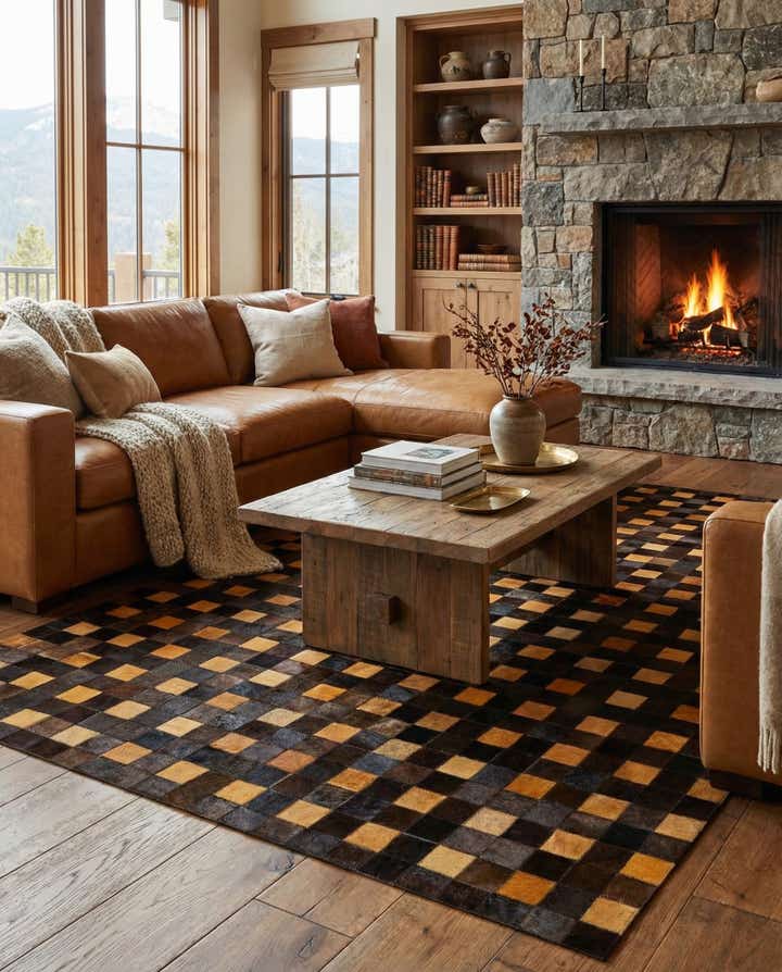 5' 2 x 7' 11 Cowhide - Patchwork Rug