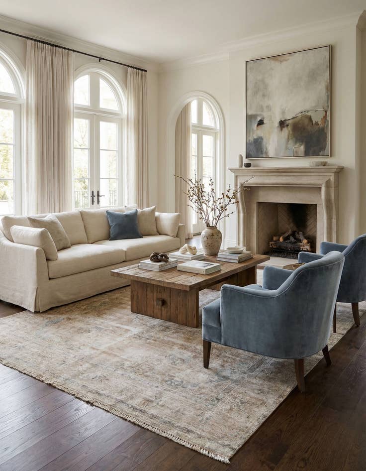 Detail image of 9' 3 x 12' 9  Hand Knotted Ultra Vintage Persian Wool Rug