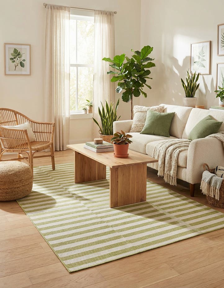 5' 3 x 8' Easy-Clean Ribbon Indoor / Outdoor...